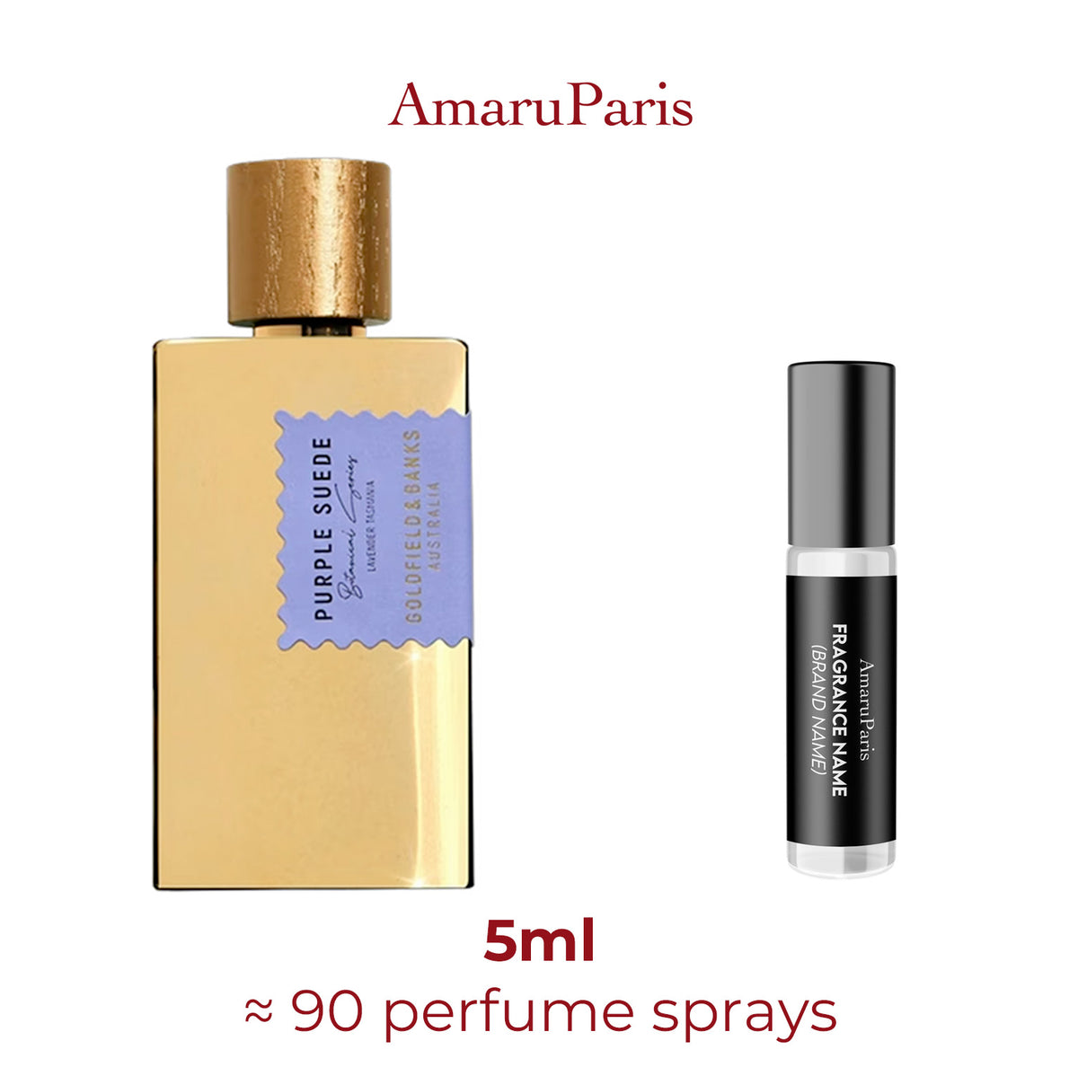 Parfum Purple Suede Goldfield & Banks Australia unisexe — échantillon 5 ml