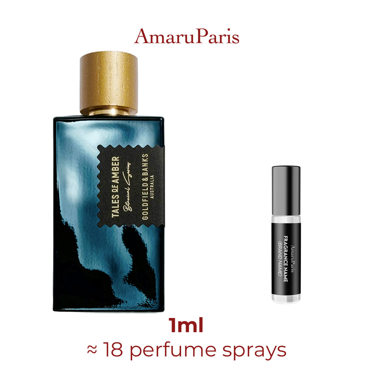 Tales of Amber Goldfield & Banks Australia échantillon 1ml