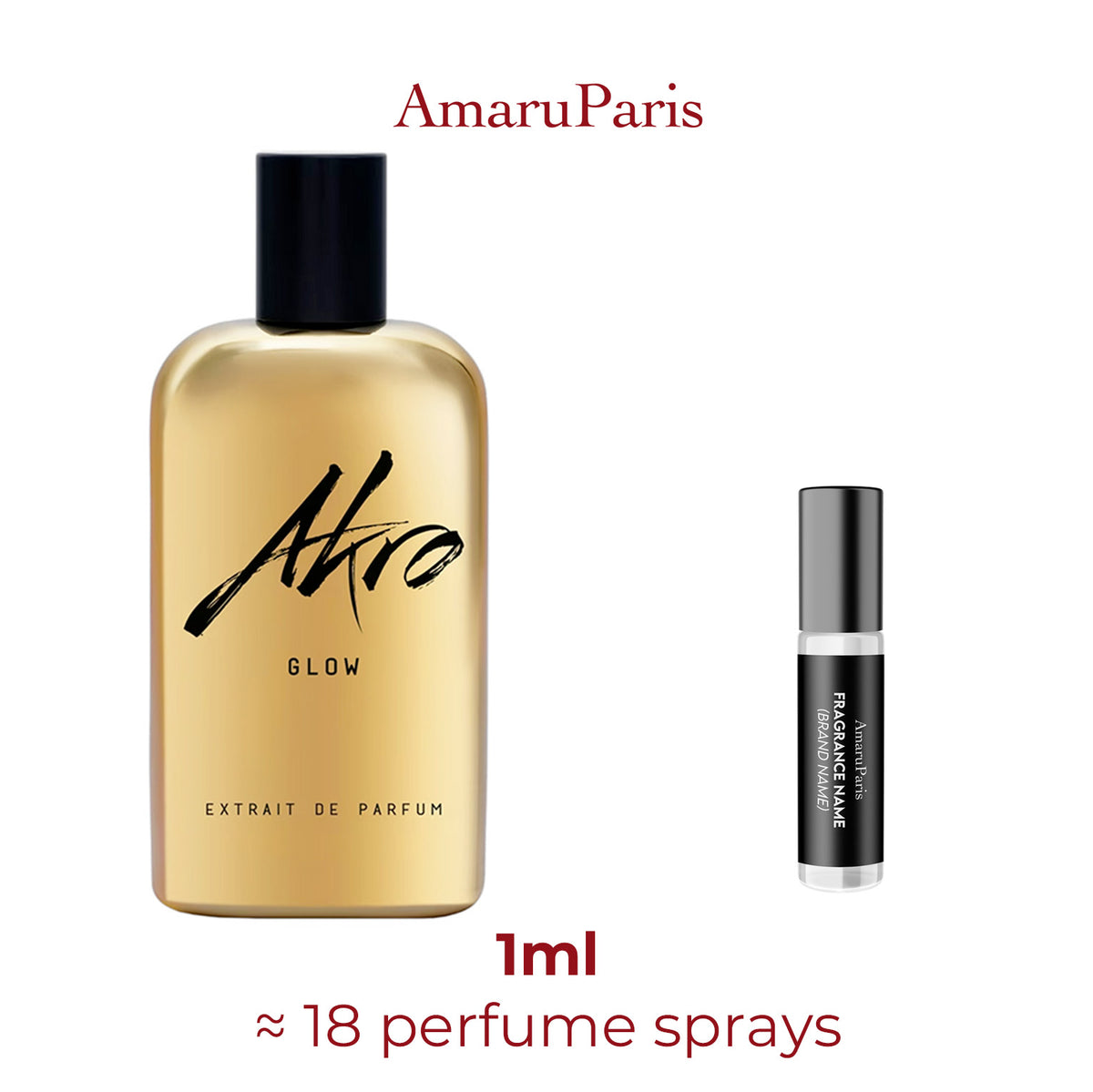 Parfum Glow Akro unisexe — échantillon 1 ml