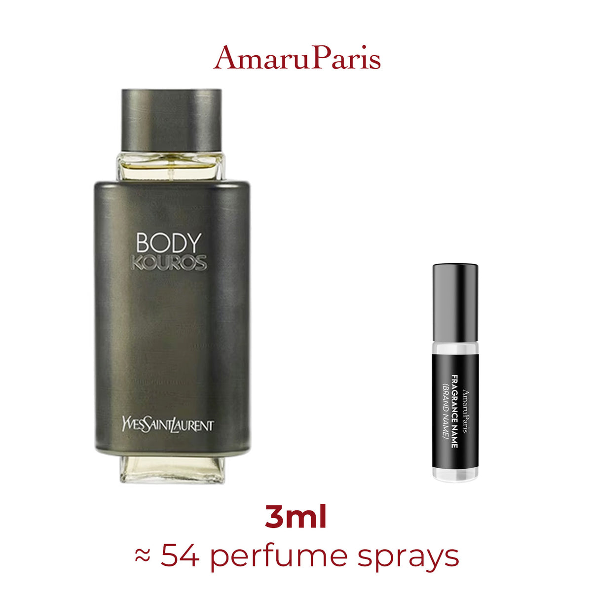 Parfum Body Kouros Yves Saint Laurent pour homme — échantillon 3 ml