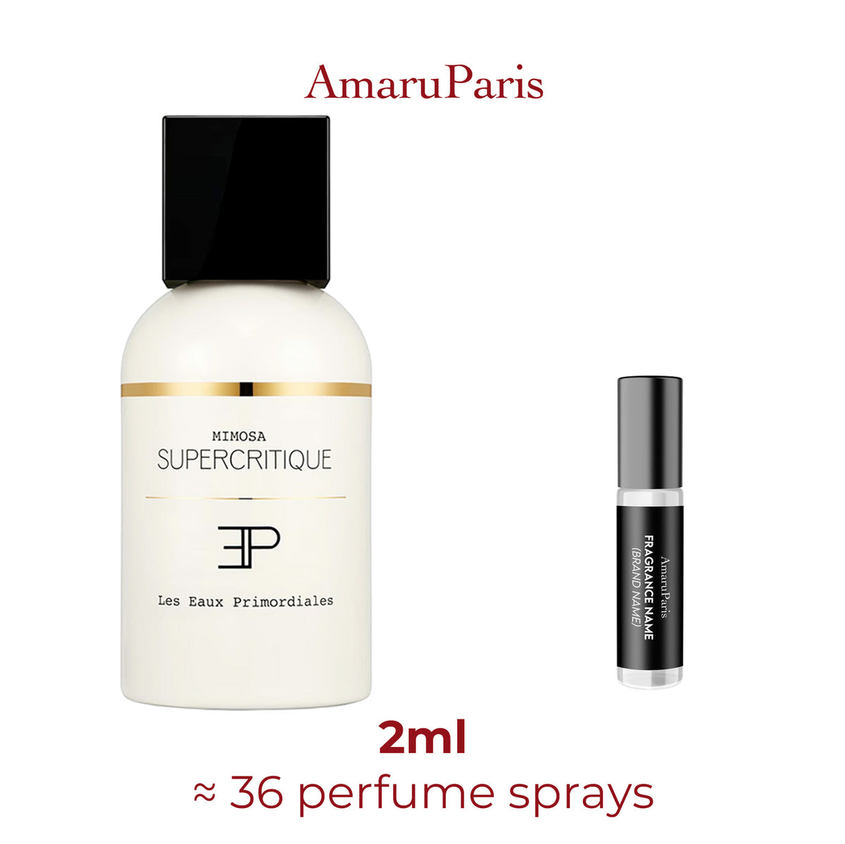 Parfum Mimosa Supercritique Les Eaux Primordiales unisexe — échantillon 2 ml