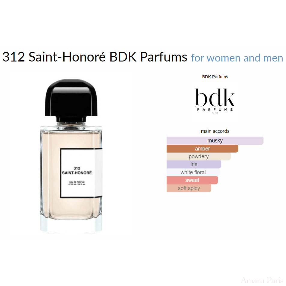 312 Saint - Honoré BDK Parfums for women and men - ParfumAmaruParis