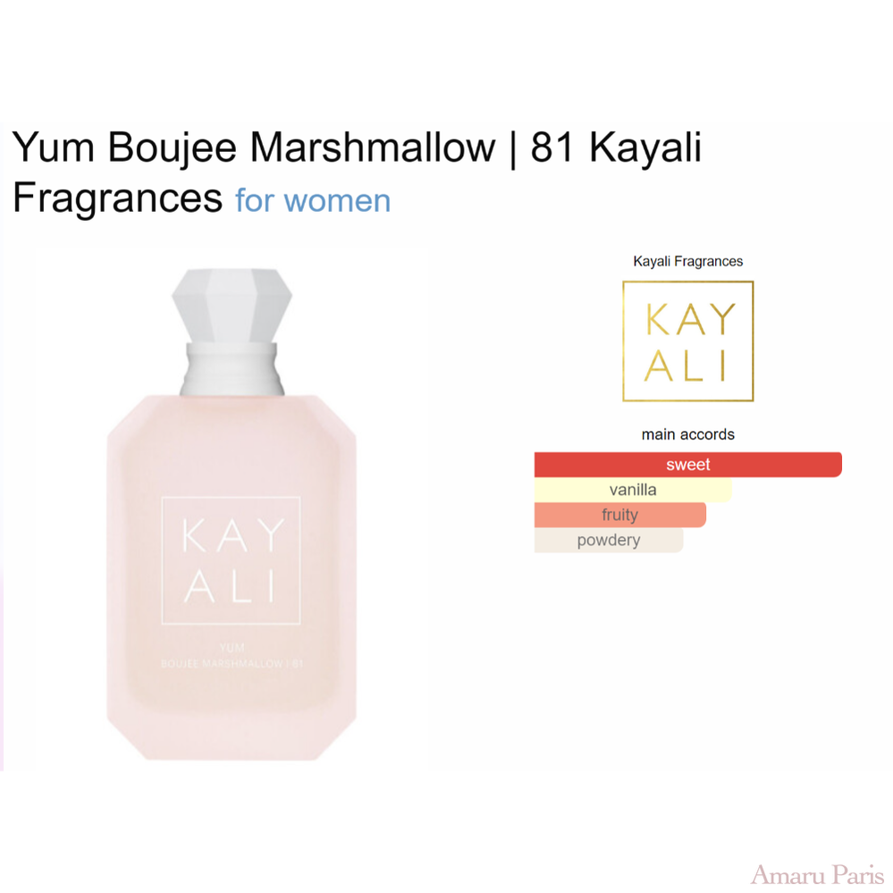Parfum Yum Boujee Marshmallow | 81 Kayali Fragrances pour femme AmaruParis