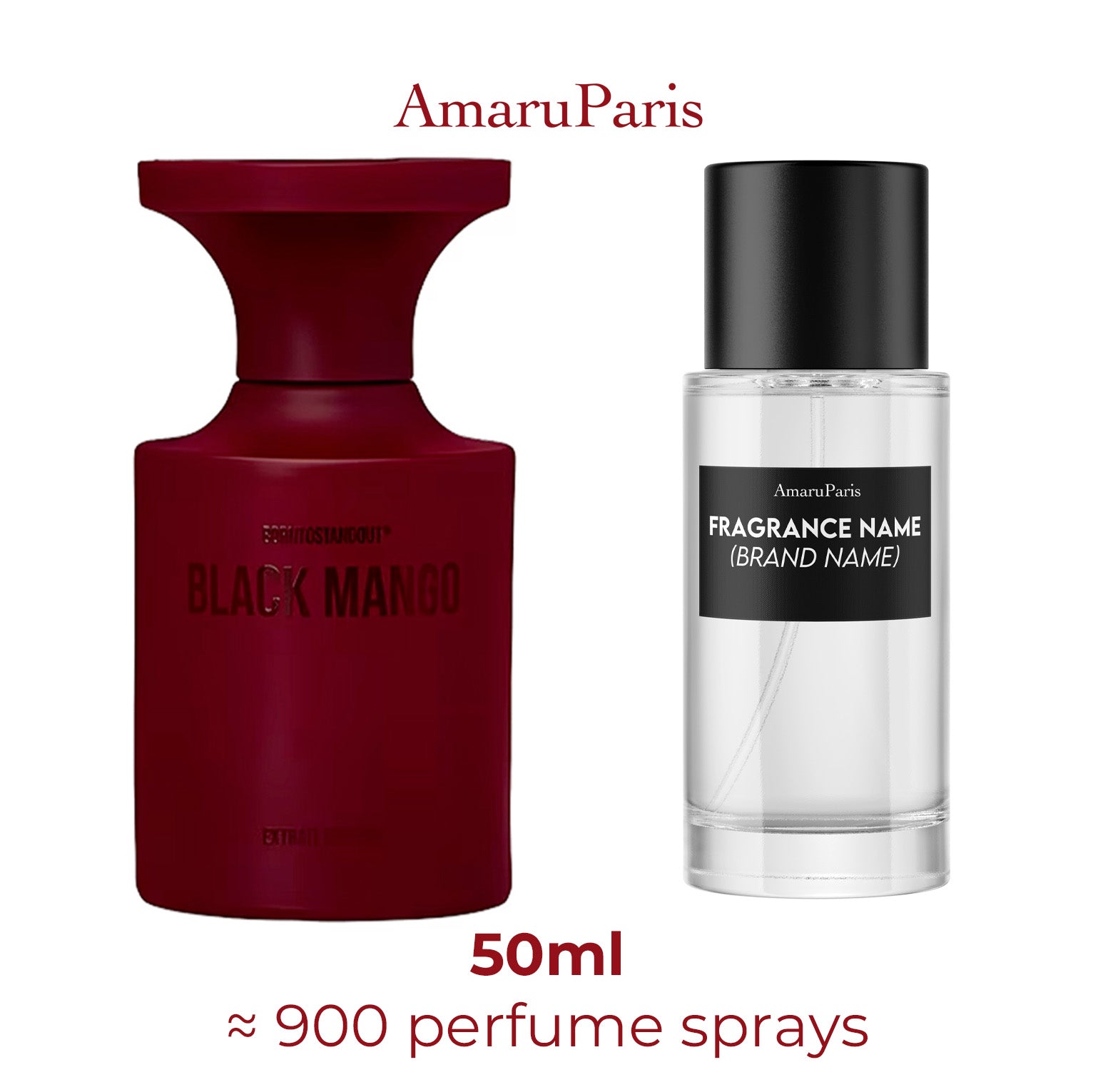 Parfum Black Mango BORNTOSTANDOUT® unisexe AmaruParis