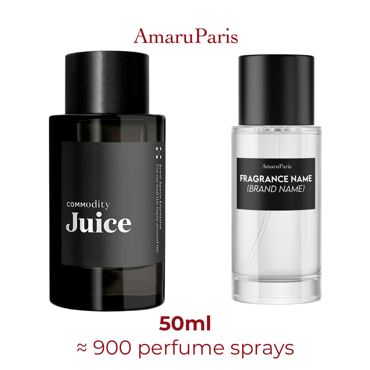 Parfum Juice Commodity unisexe — échantillon 50 ml
