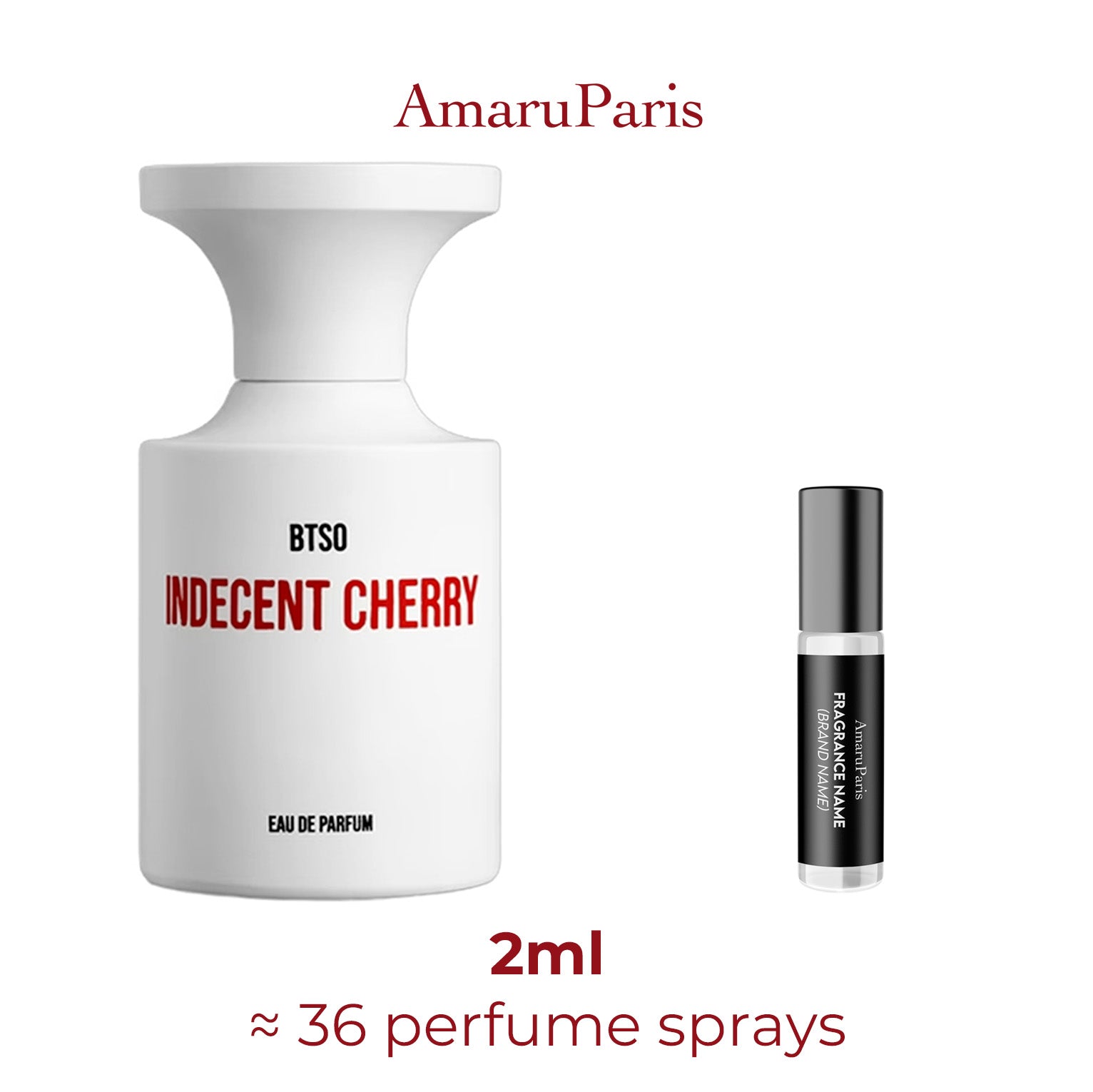 Parfum Indecent Cherry BORNTOSTANDOUT — échantillon 2 ml