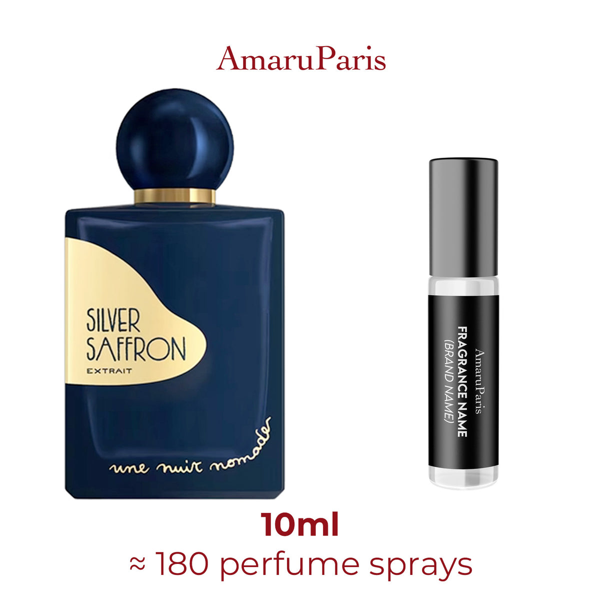 Parfum Silver Saffron Une Nuit Nomade unisexe — échantillon 10 ml