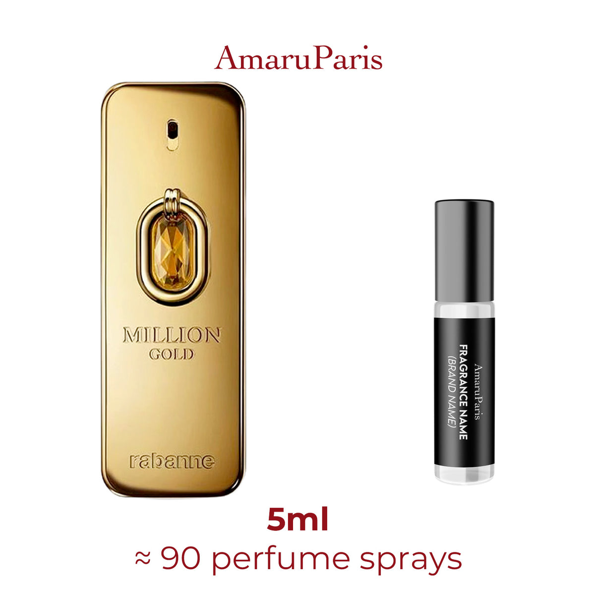 Parfum Million Gold Elixir Rabanne pour homme — échantillon 5 ml