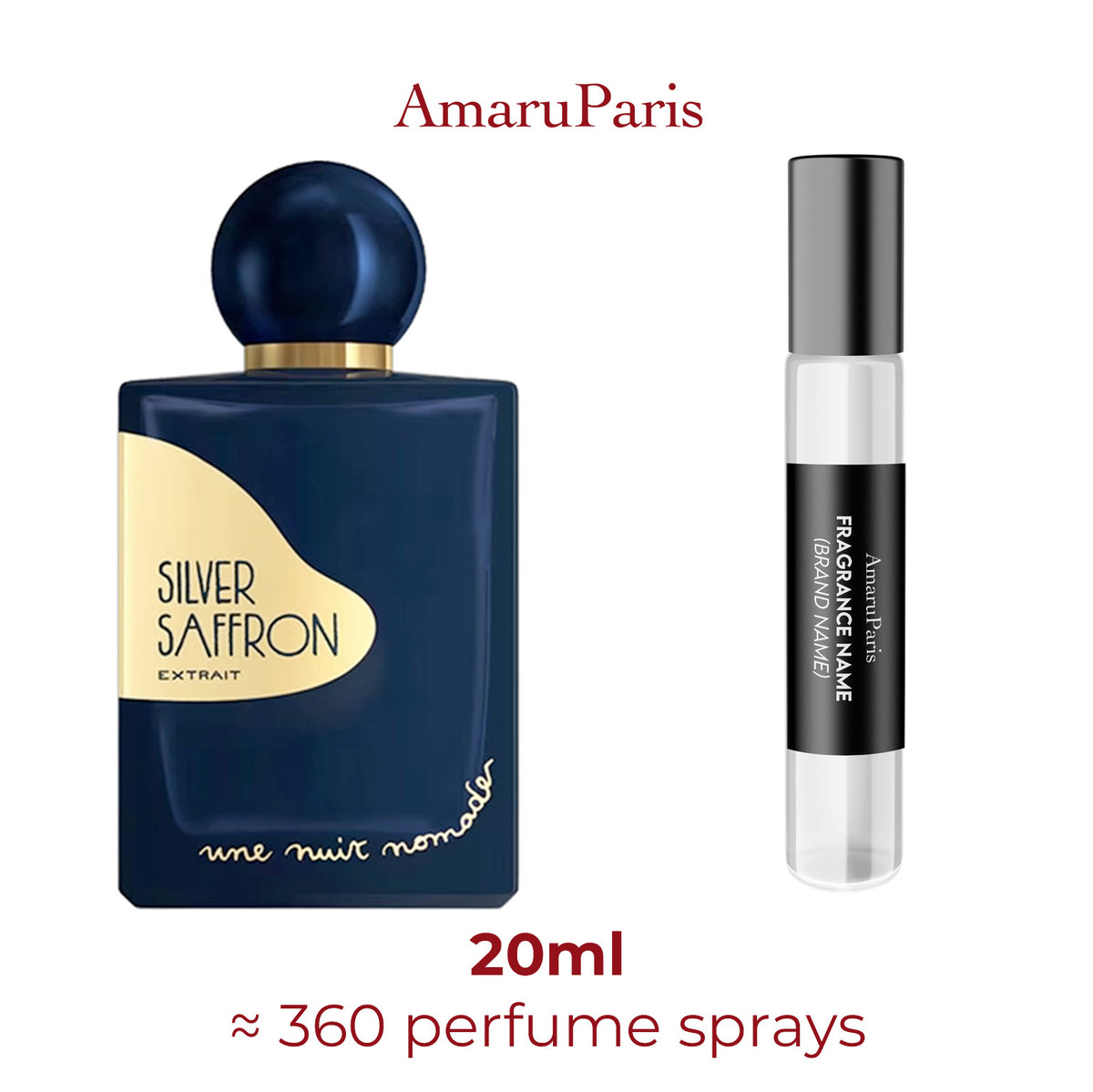 Parfum Silver Saffron Une Nuit Nomade unisexe — échantillon 20 ml