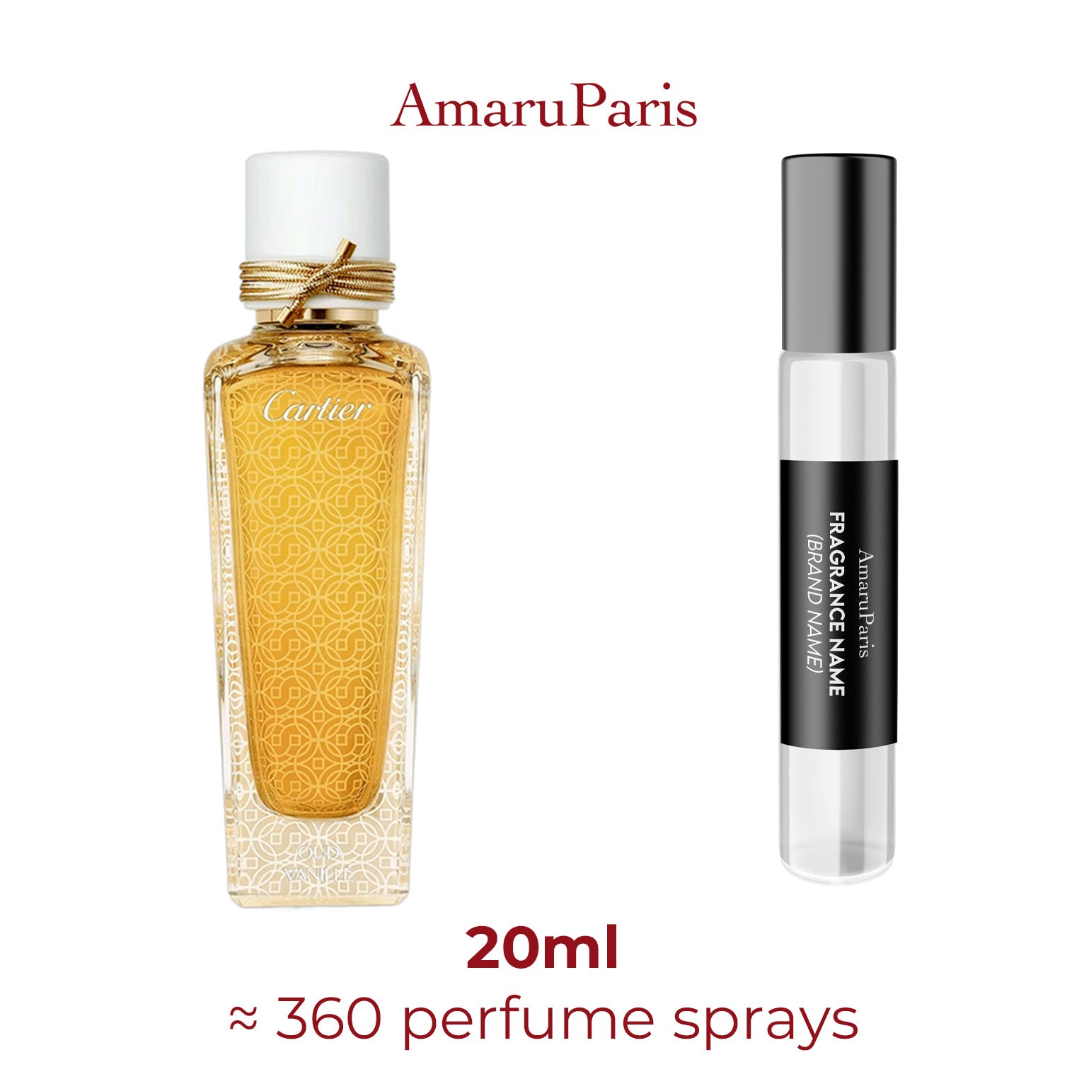 Parfum Oud & Vanillé Cartier — échantillon 20 ml