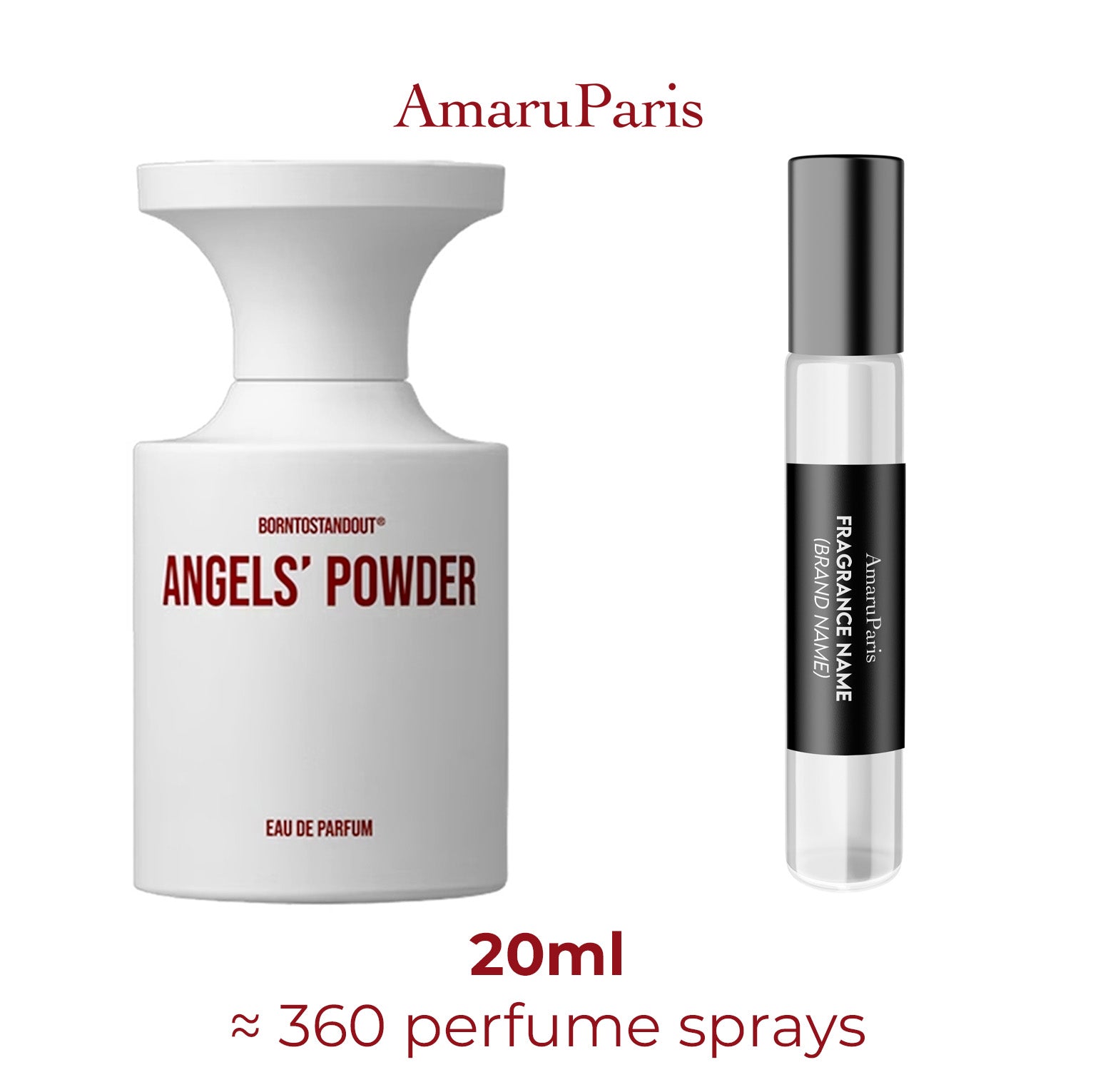Parfum Angels' Powder BORNTOSTANDOUT — échantillon 20 ml