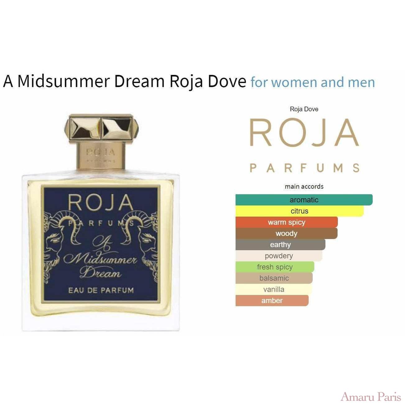 A Midsummer Dream Roja Dove for women and men Decant Fragrance Samples - ParfumAmaruParis