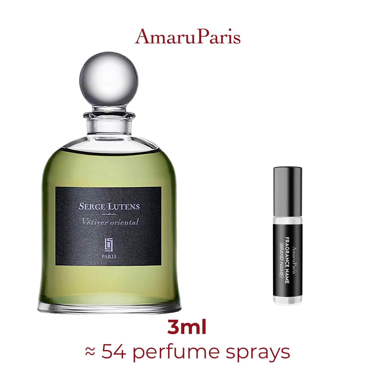 Parfum Vétiver Oriental Serge Lutens — échantillon 3 ml