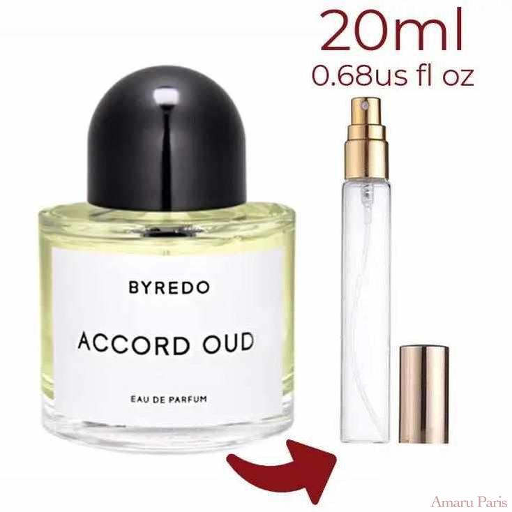Accord Oud Byredo for women and men Decant Fragrance Samples - ParfumAmaruParis