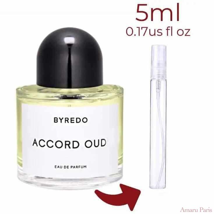 Accord Oud Byredo for women and men Decant Fragrance Samples - ParfumAmaruParis