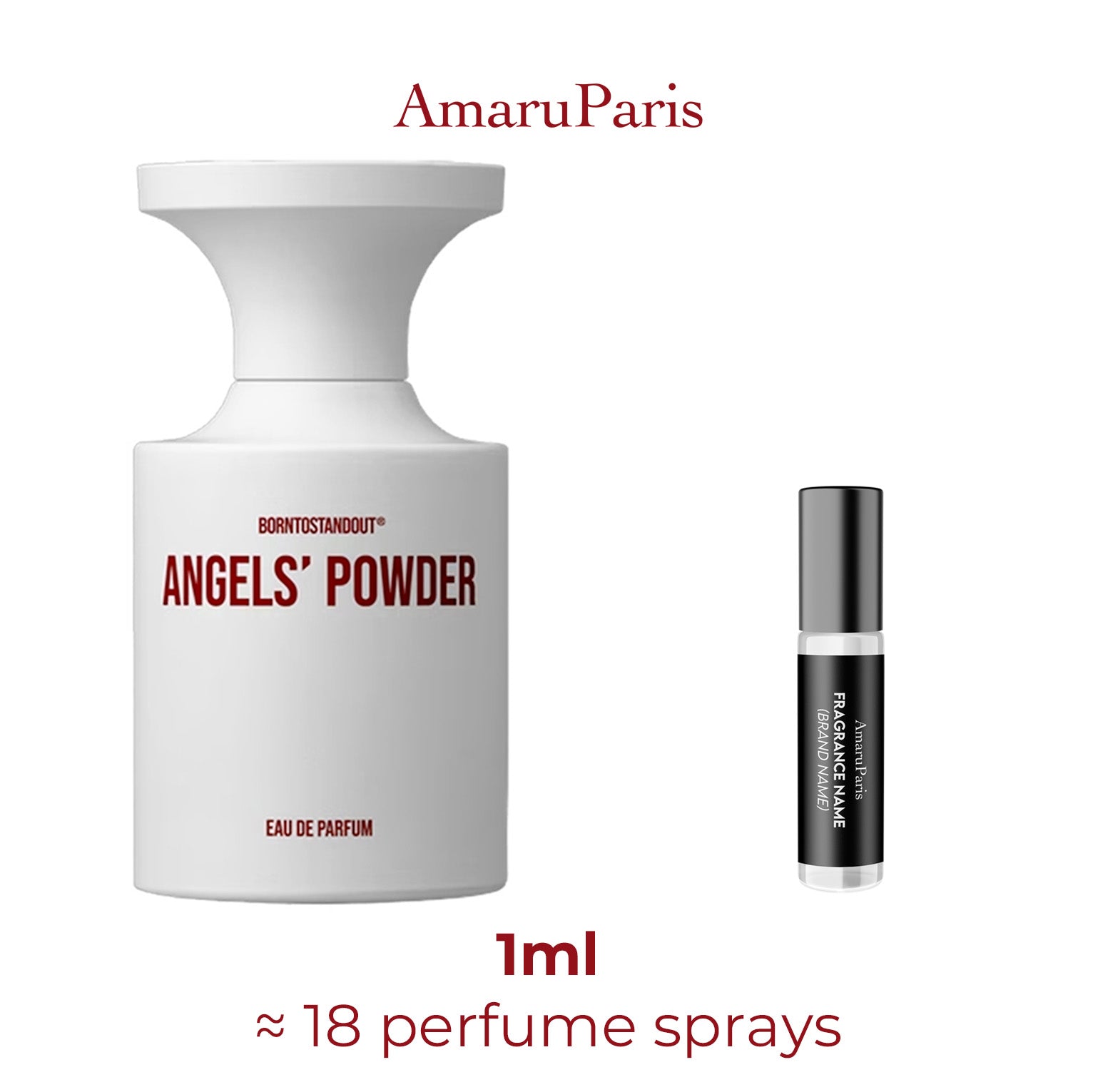 Parfum Angels' Powder BORNTOSTANDOUT — échantillon 1 ml