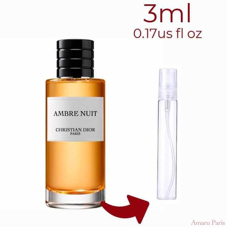 Ambre Nuit Dior for women and men Decant Fragrance Samples - ParfumAmaruParis