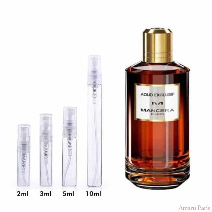 Aoud Exclusif Mancera for women and men Decant Fragrance Samples - ParfumAmaruParis