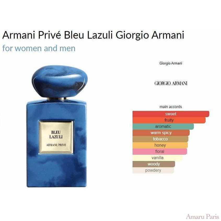 Armani Privé Bleu Lazuli Giorgio Armani for women and men - ParfumAmaruParis