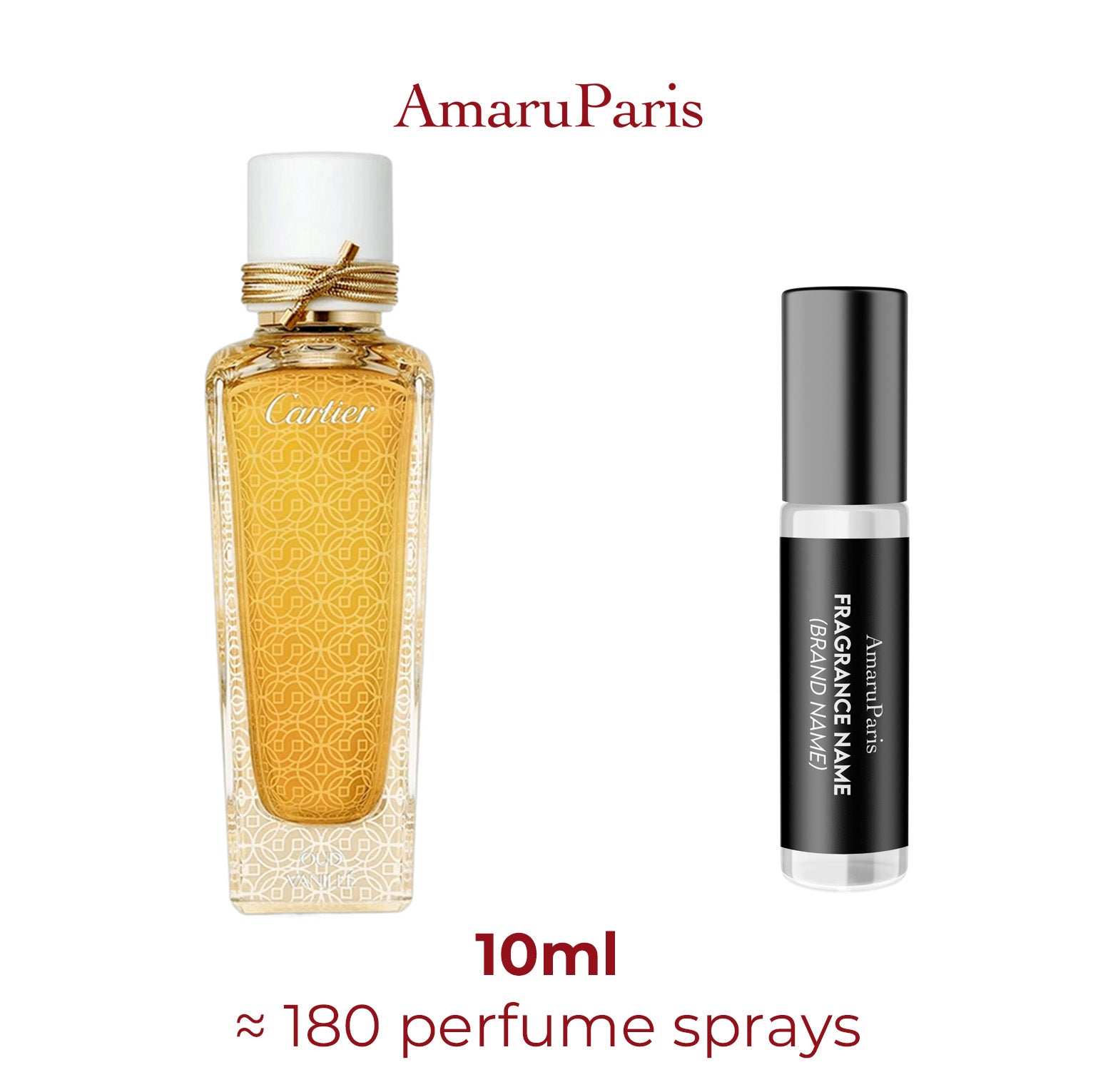 Parfum Oud & Vanillé Cartier — échantillon 10 ml