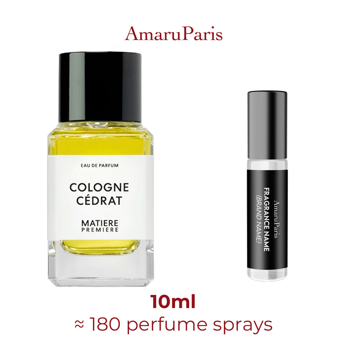 Parfum Cologne Cédrat Matière Première unisexe — échantillon 10 ml