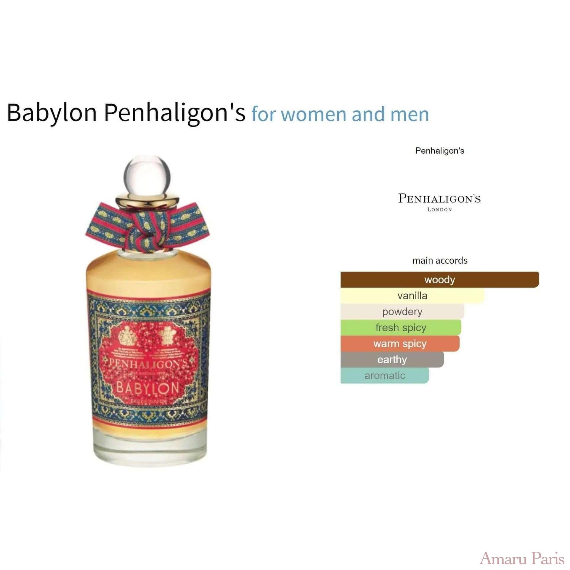 Babylon Penhaligon's for women and men Decant Fragrance Samples - ParfumAmaruParis