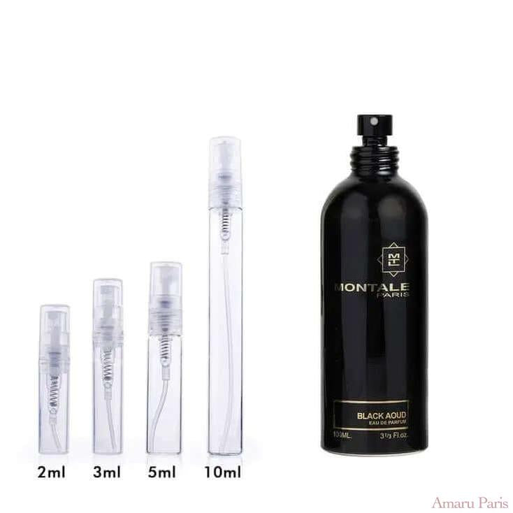 Black Aoud Intense Montale for women and men Decant Fragrance Samples - ParfumAmaruParis