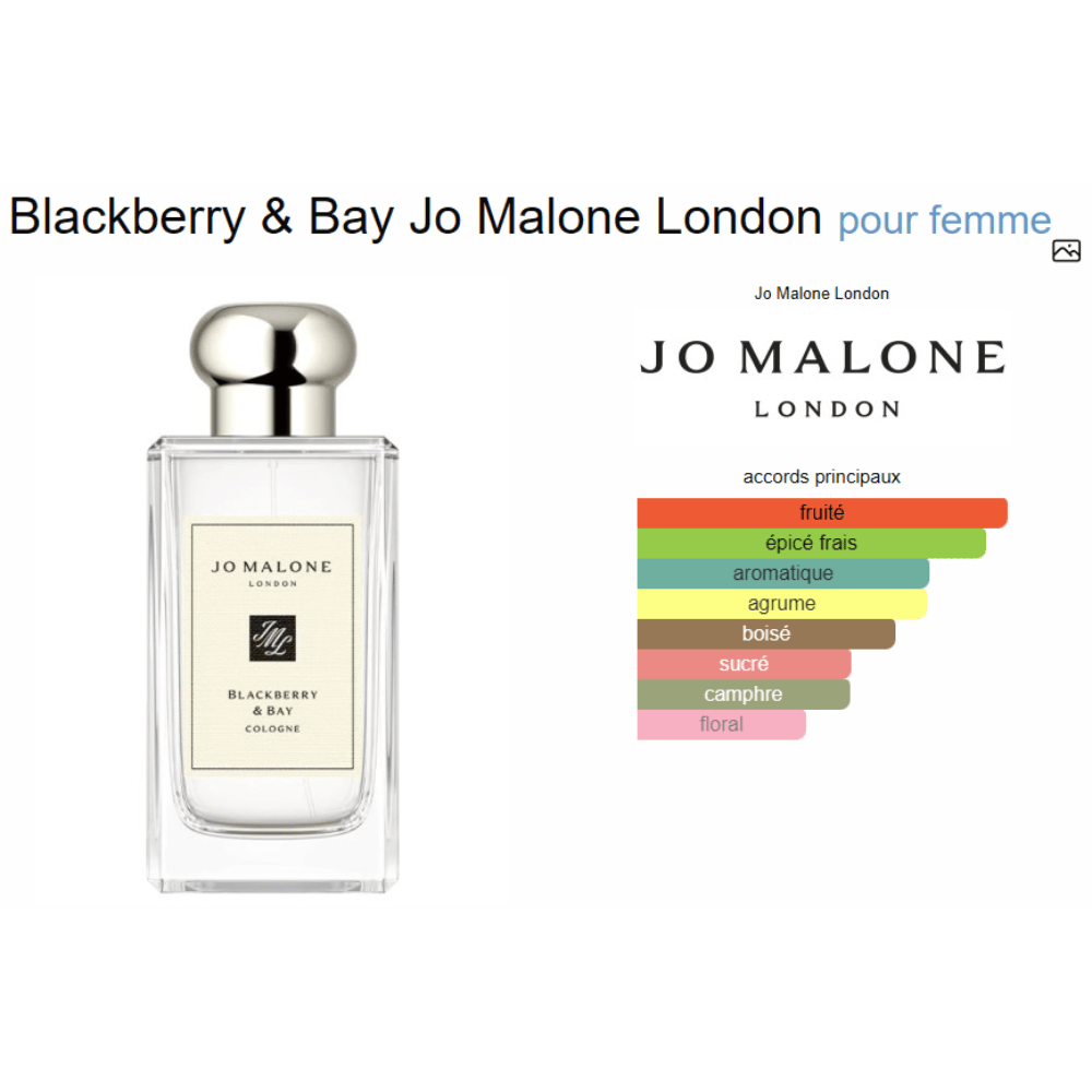 Blackberry & Bay Jo Malone London pour femme - ParfumAmaruParis
