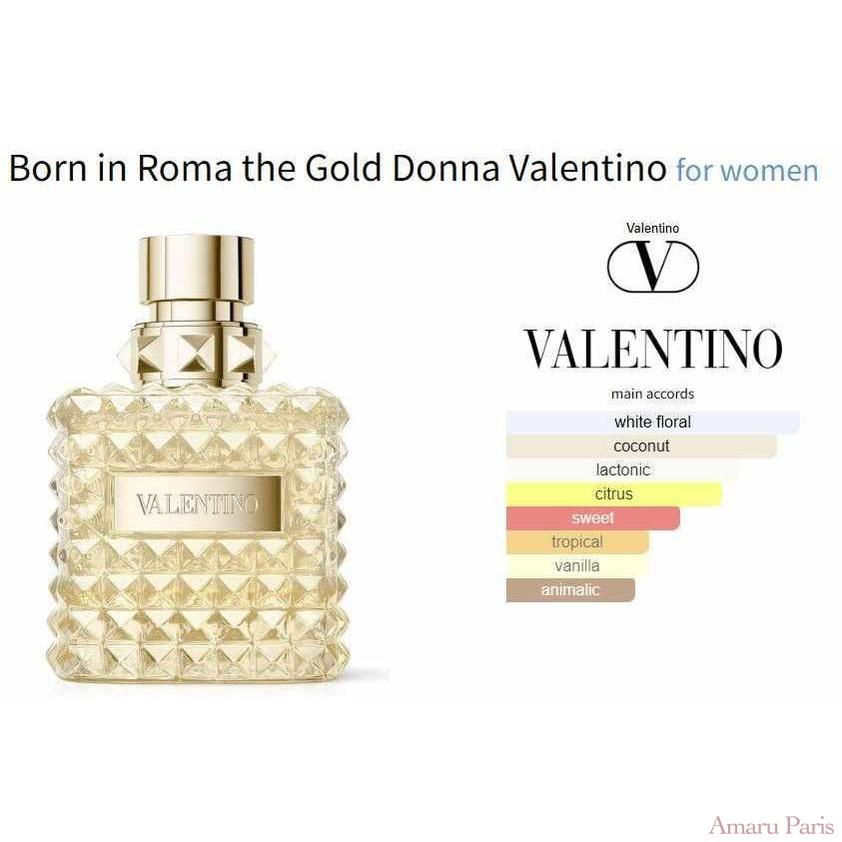 Born in Roma the Gold Donna Valentino for women - ParfumAmaruParis
