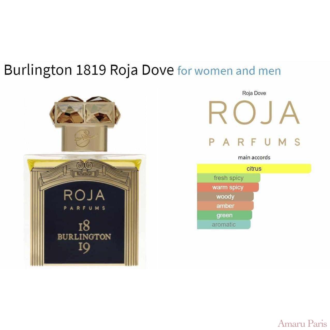 Burlington 1819 Roja Dove for women and men Decant Fragrance Samples - ParfumAmaruParis