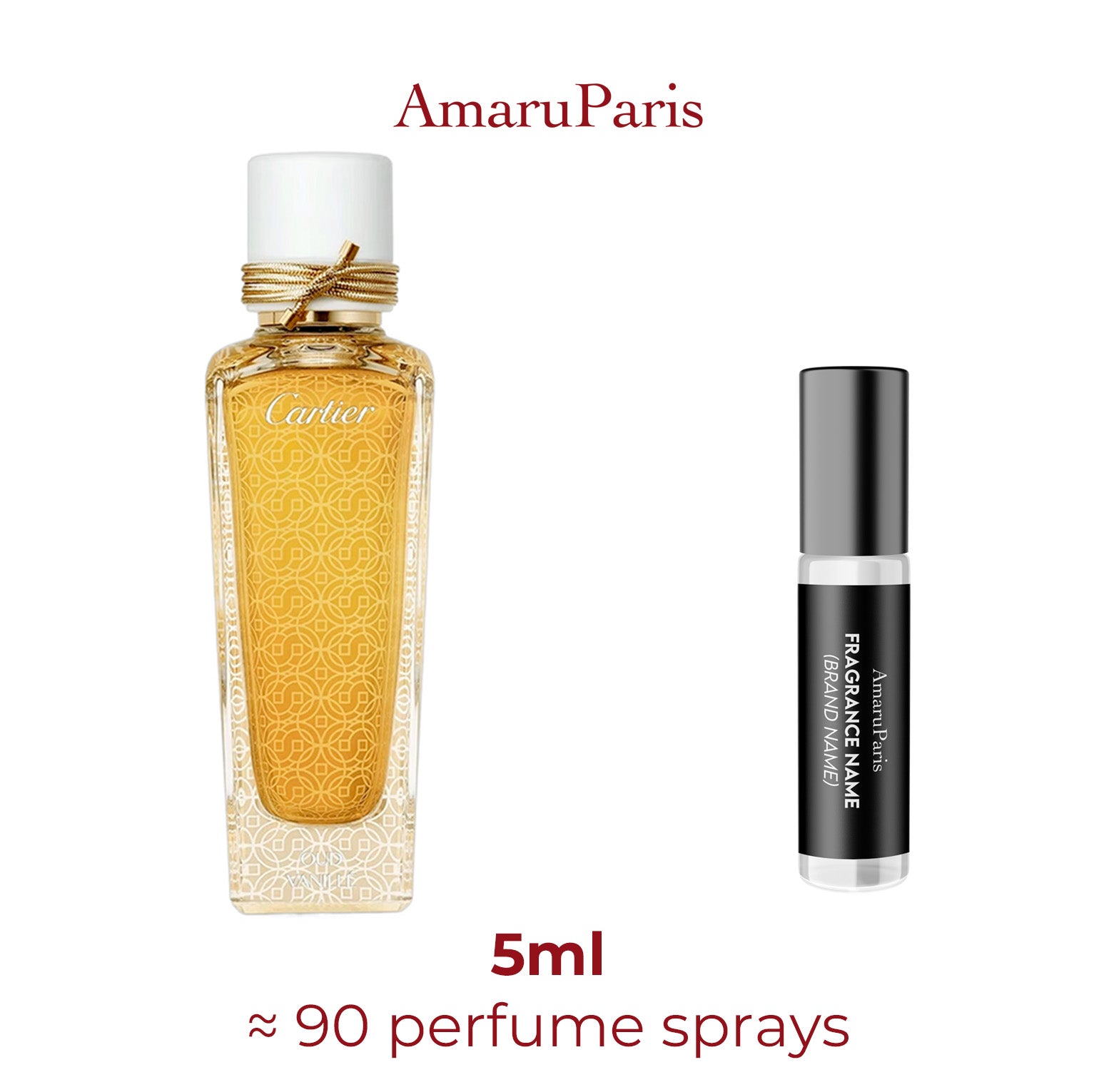 Parfum Oud & Vanillé Cartier — échantillon 5 ml