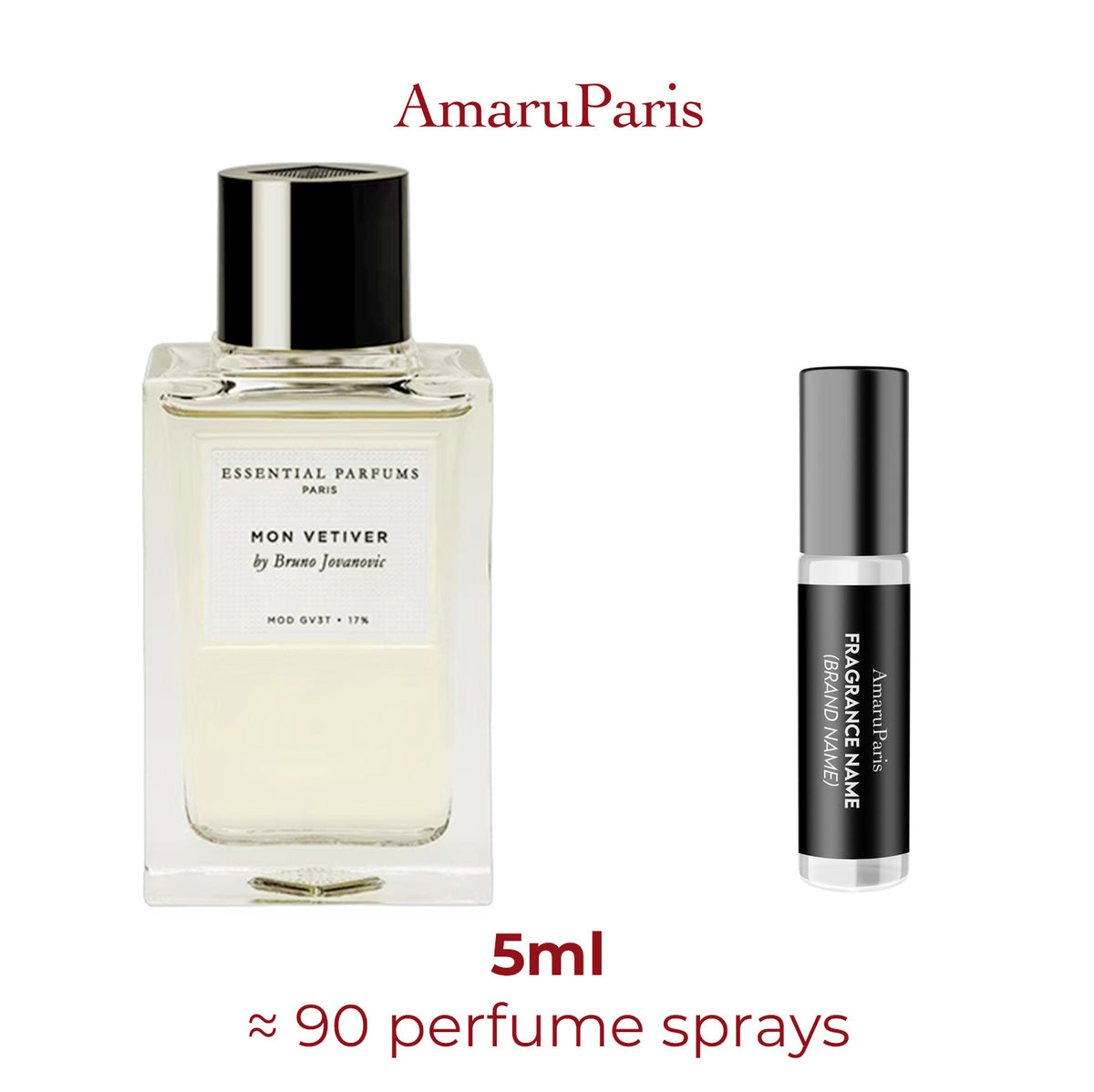 Parfum Mon Vétiver Essential Parfums unisexe — échantillon 5 ml