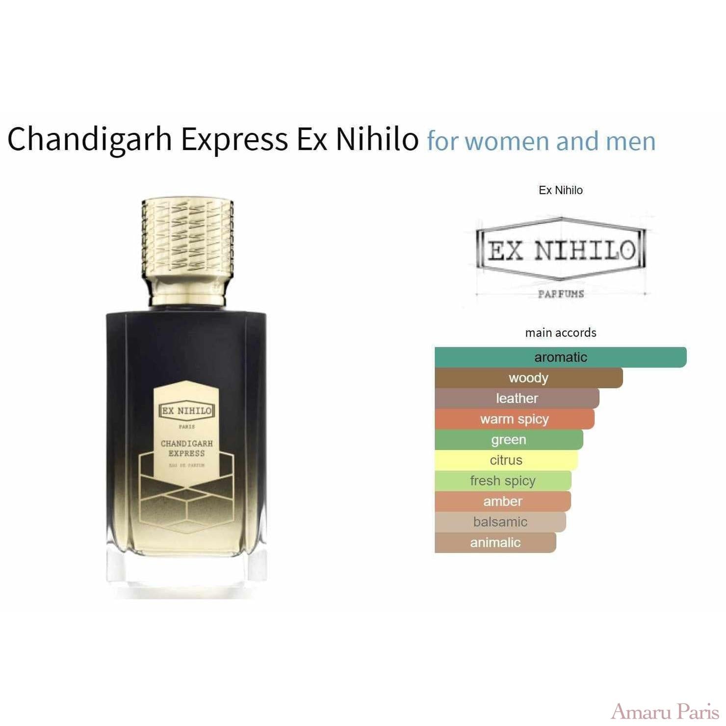 Chandigarh Express Ex Nihilo for women and men - ParfumAmaruParis