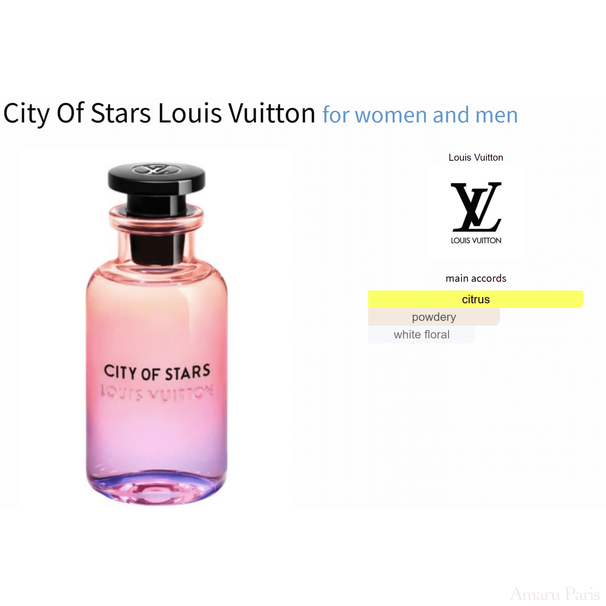 City Of Stars Louis Vuitton for women and men - ParfumAmaruParis