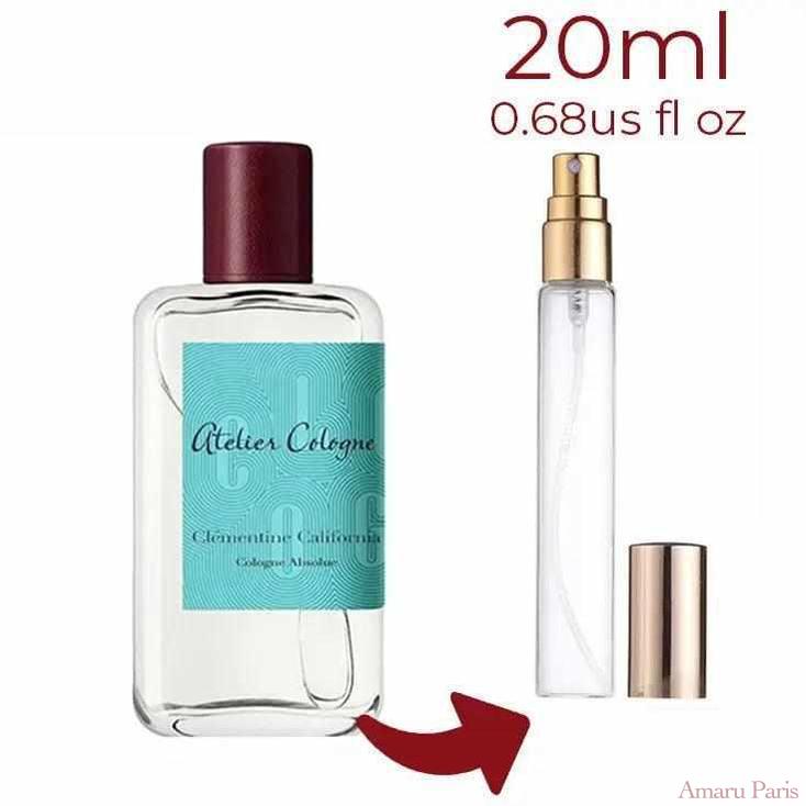 Clémentine California Atelier Cologne for women and men Decant Fragrance Samples - ParfumAmaruParis