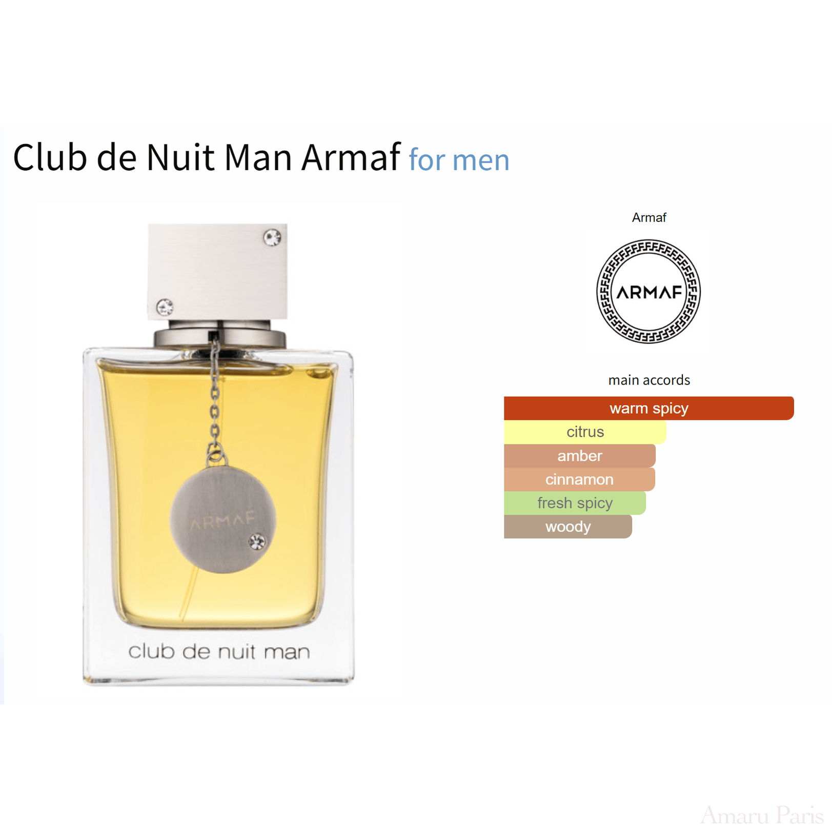 Club de Nuit Man Armaf for men - ParfumAmaruParis
