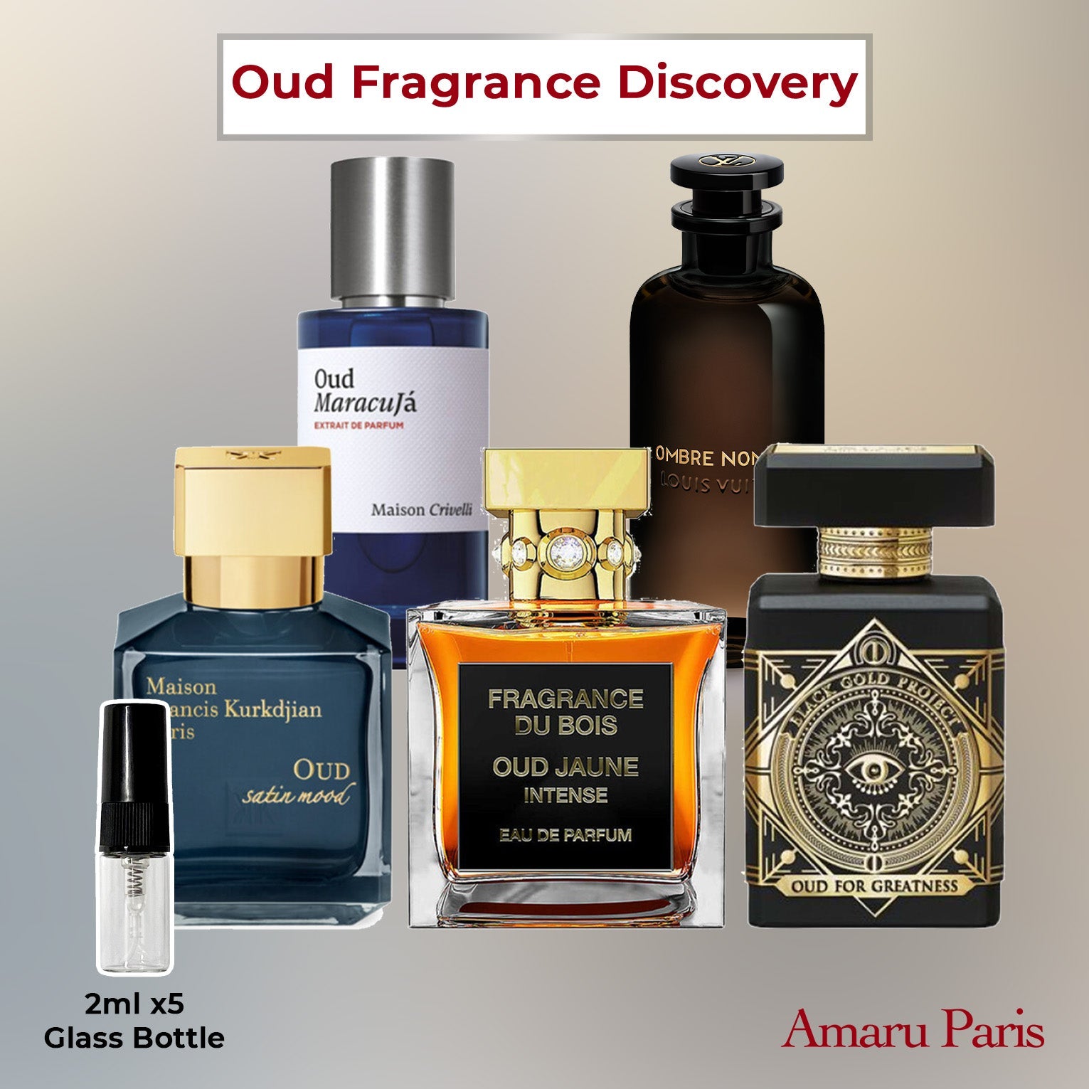Coffret Découverte Parfum Oud - AmaruParis