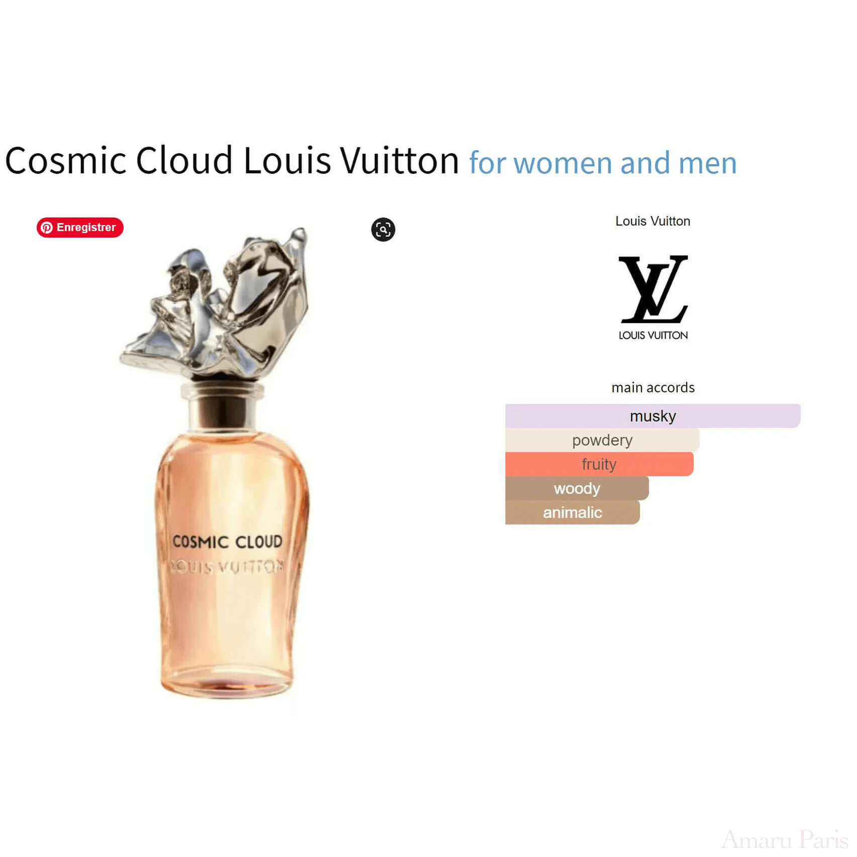 Cosmic Cloud Louis Vuitton for women and men Decant Fragrance Samples - ParfumAmaruParis
