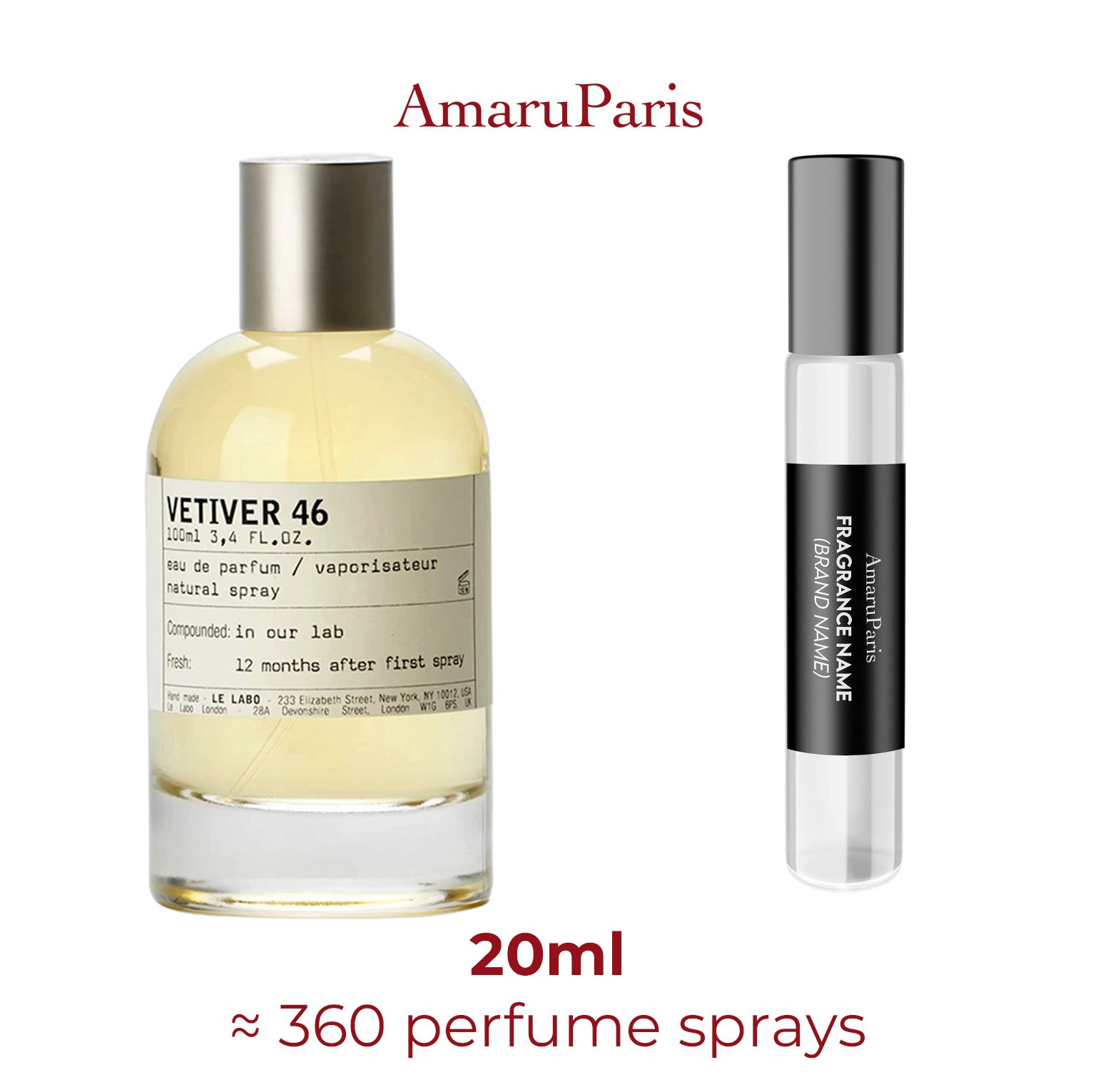 Parfum Vetiver 46 Le Labo — échantillon 20 ml