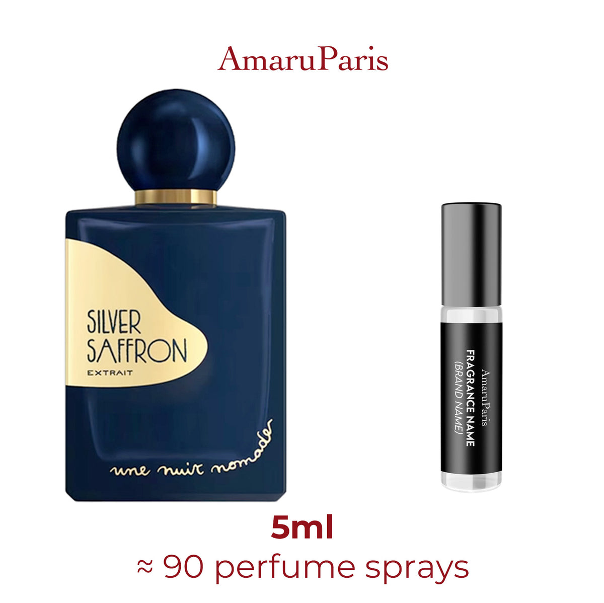 Parfum Silver Saffron Une Nuit Nomade unisexe — échantillon 5 ml