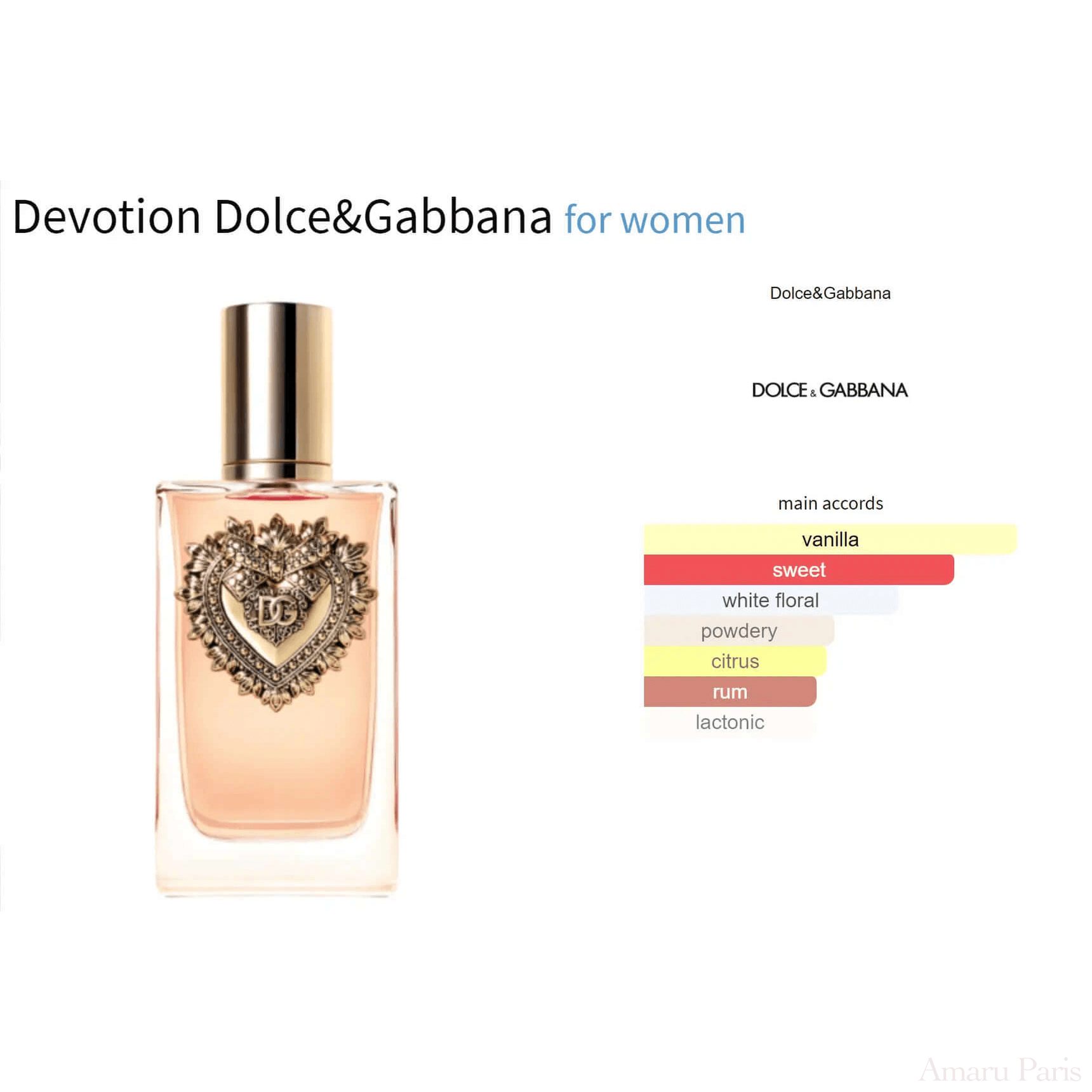 Devotion Dolce&Gabbana for women Decant Fragrance Samples - ParfumAmaruParis