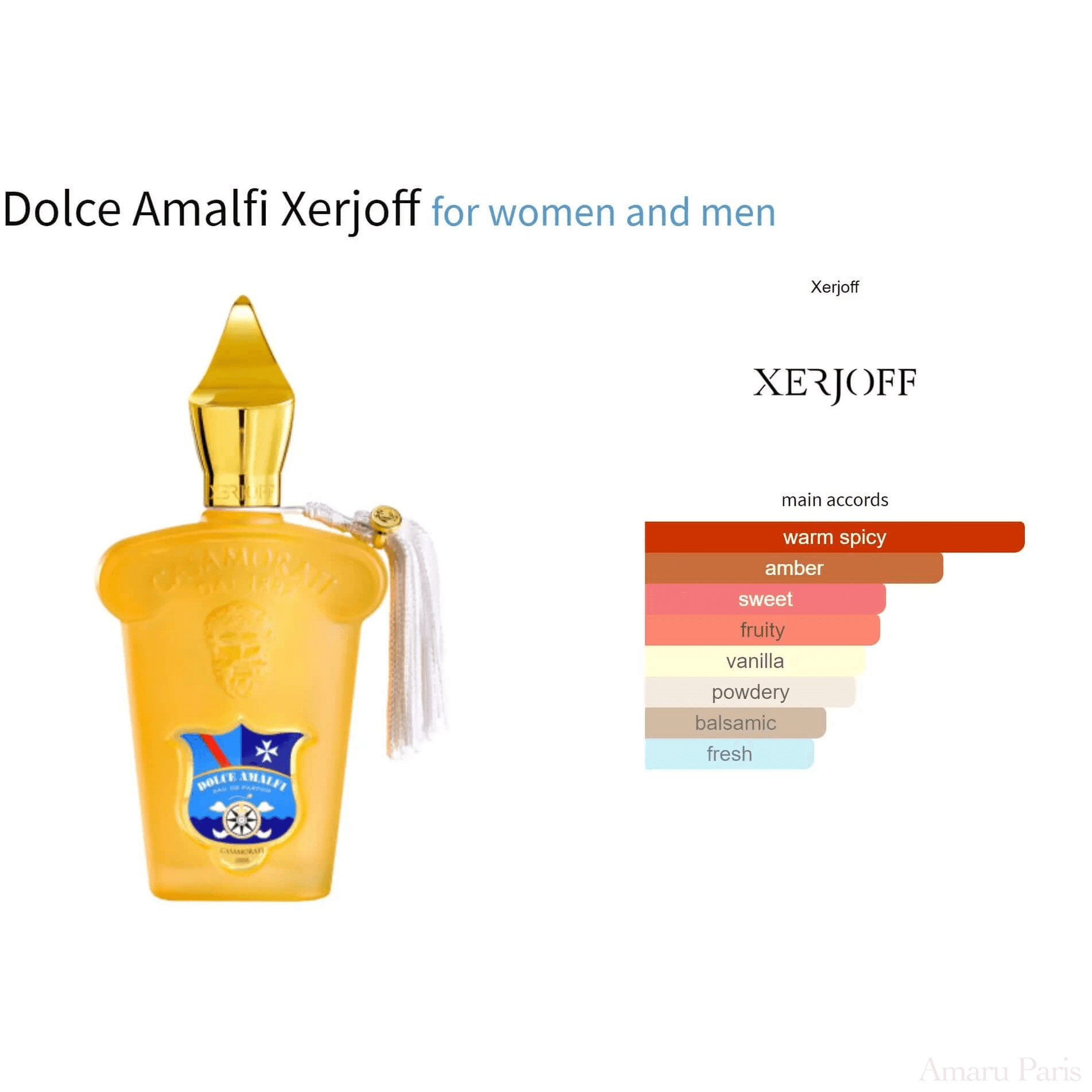 Dolce Amalfi Xerjoff for women and men Decant Fragrance Samples - ParfumAmaruParis