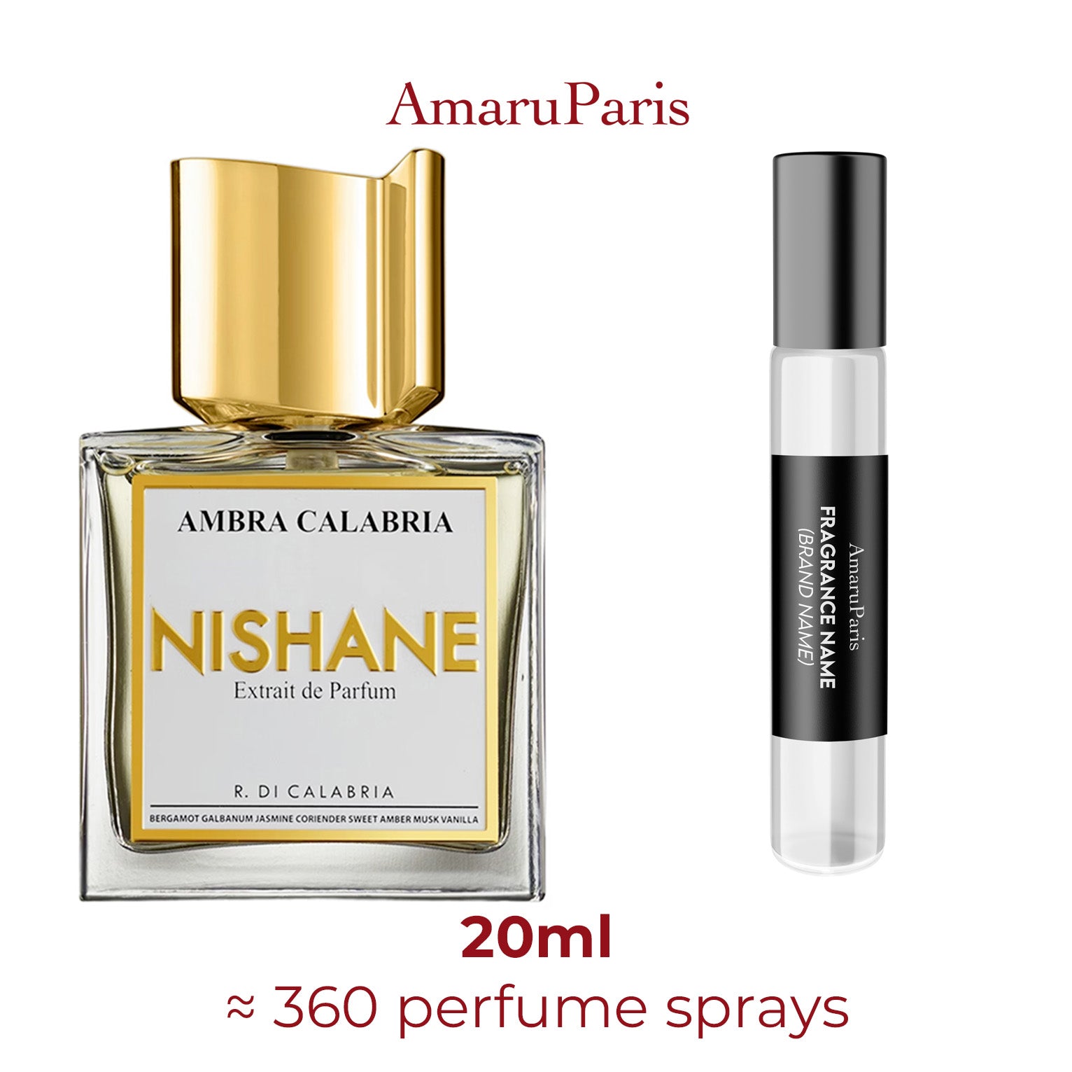Parfum Ambra Calabria Nishane — échantillon 20 ml