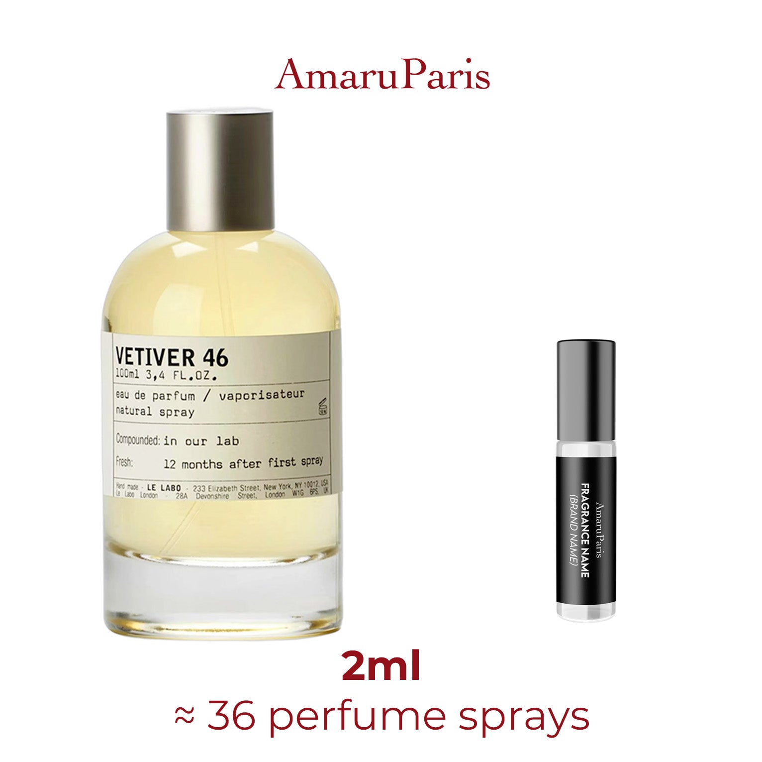 Parfum Vetiver 46 Le Labo — échantillon 2 ml