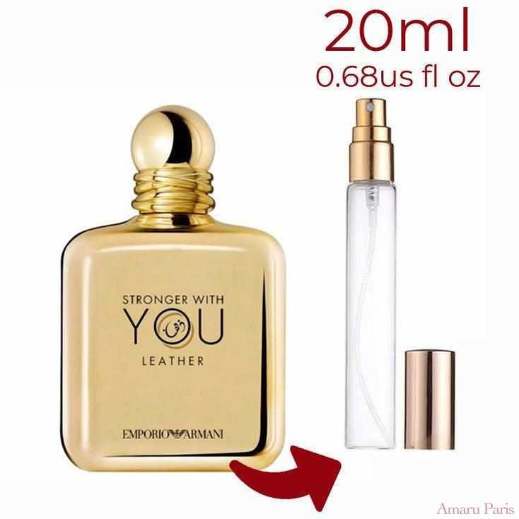 Emporio Armani Stronger With You Leather Giorgio Armani for men Decant Samples - ParfumAmaruParis