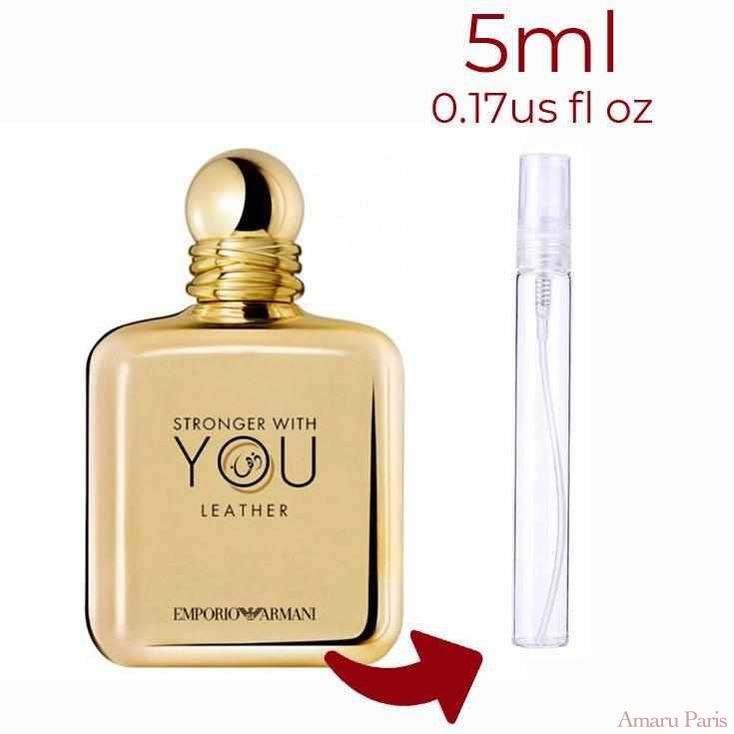 Emporio Armani Stronger With You Leather Giorgio Armani for men Decant Samples - ParfumAmaruParis
