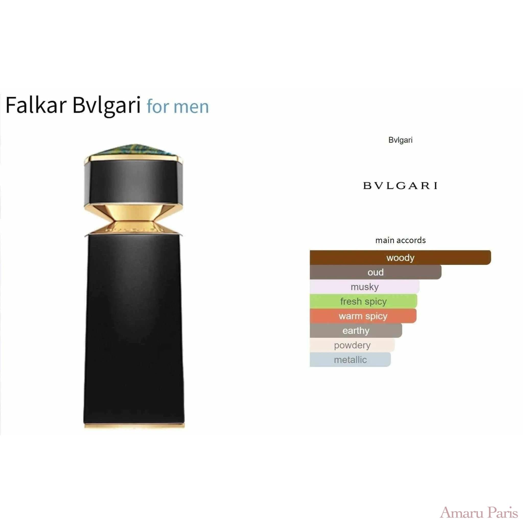 Falkar Bvlgari for men Decant Fragrance Samples - ParfumAmaruParis