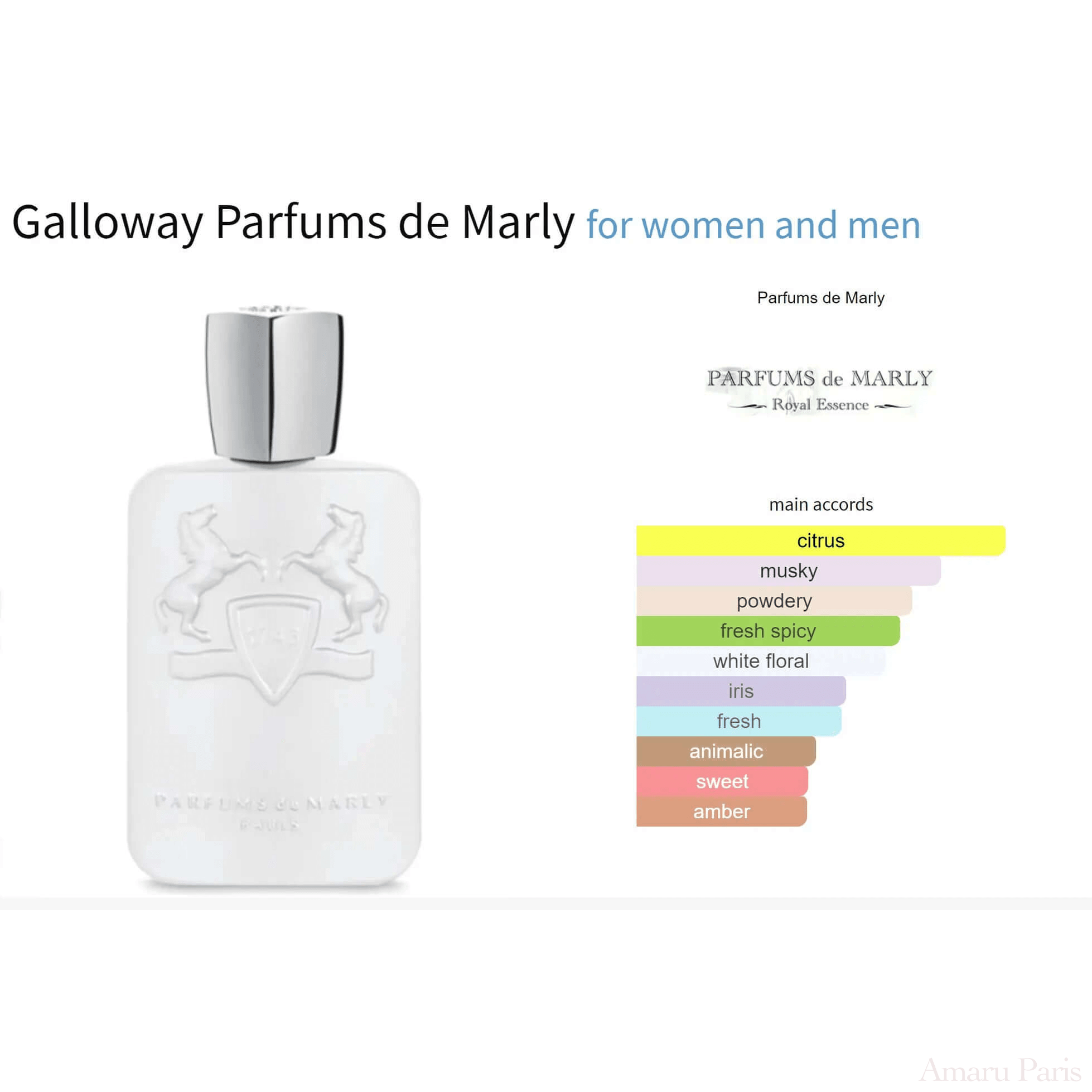 Galloway Parfums de Marly for women and men Sample Fragrance Decant Fragrance Samples - ParfumAmaruParis