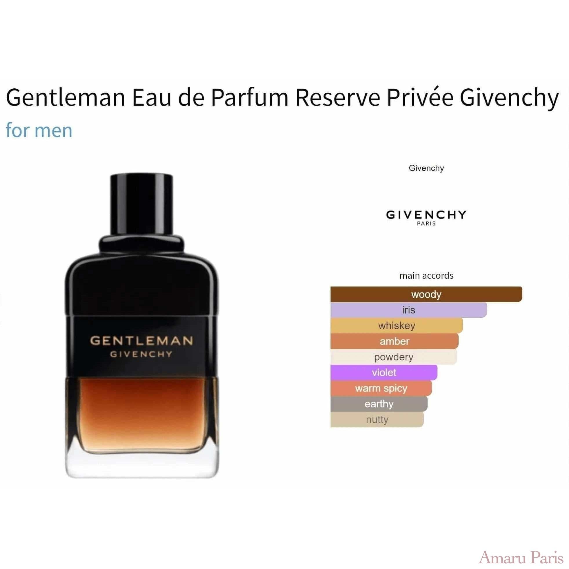 Gentleman Eau de Parfum Reserve Privée Givenchy for men Decant Fragrance Samples - ParfumAmaruParis