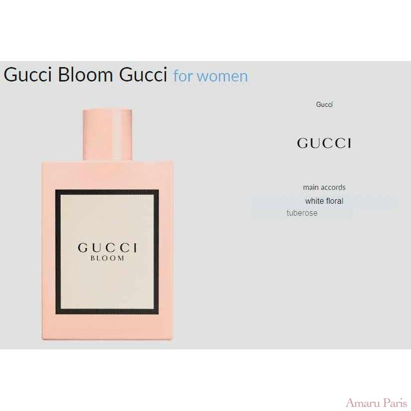 Gucci Bloom Gucci for women Decant Fragrance Samples - AmaruParis